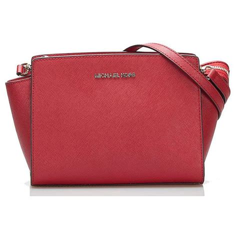 michael kors red saffiano purse|Michael Kors saffiano crossbody.